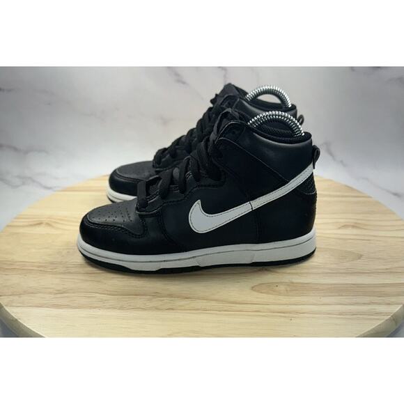 Nike Dunk High Black Anthracite White Shoes Sneakers DH9753-001 Kids Size 11.5C - Picture 3 of 7